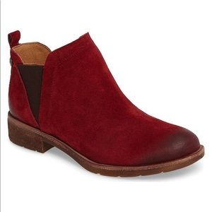 Sofft Red Suede Bootie